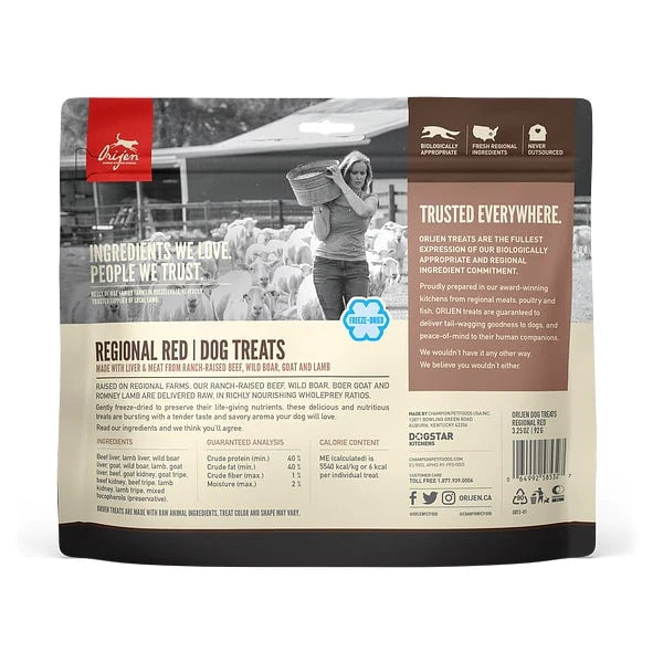 ORIJEN Freeze Dried Regional Red Dog Treats