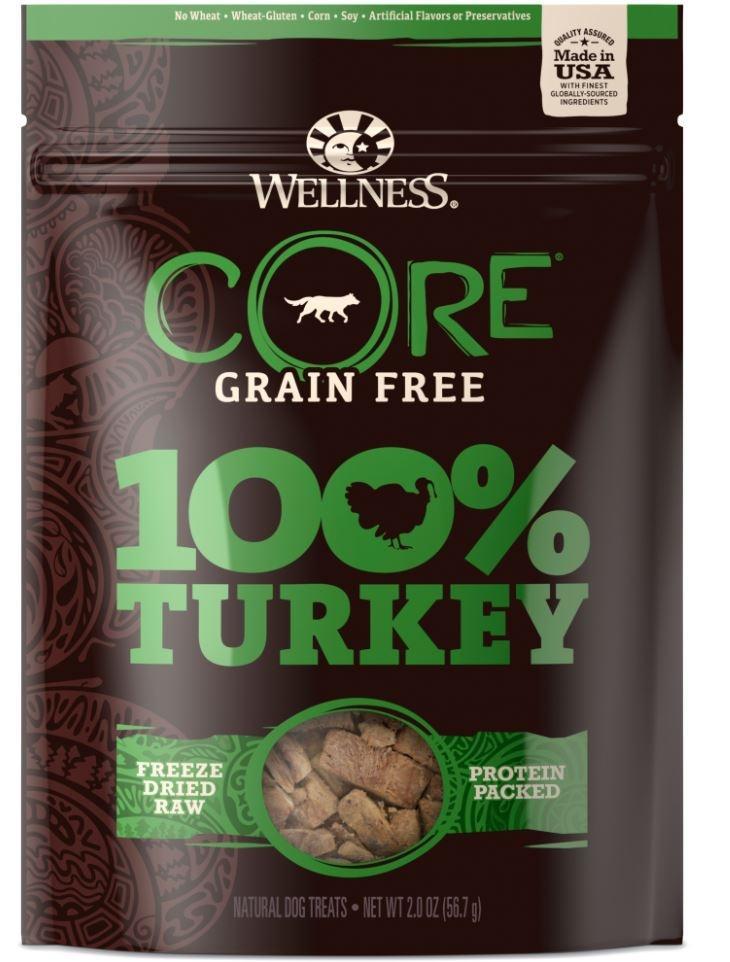 Wellness CORE Natural Grain Free 100% Freeze Dried Turkey Dog Treats