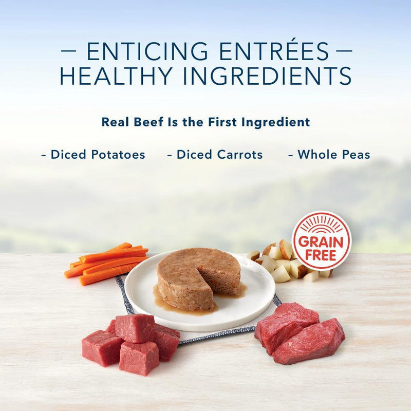 Blue Buffalo Blue Delights Small Breed Filet Mignon & Porterhouse Pate Variety Pack Dog Food Cup