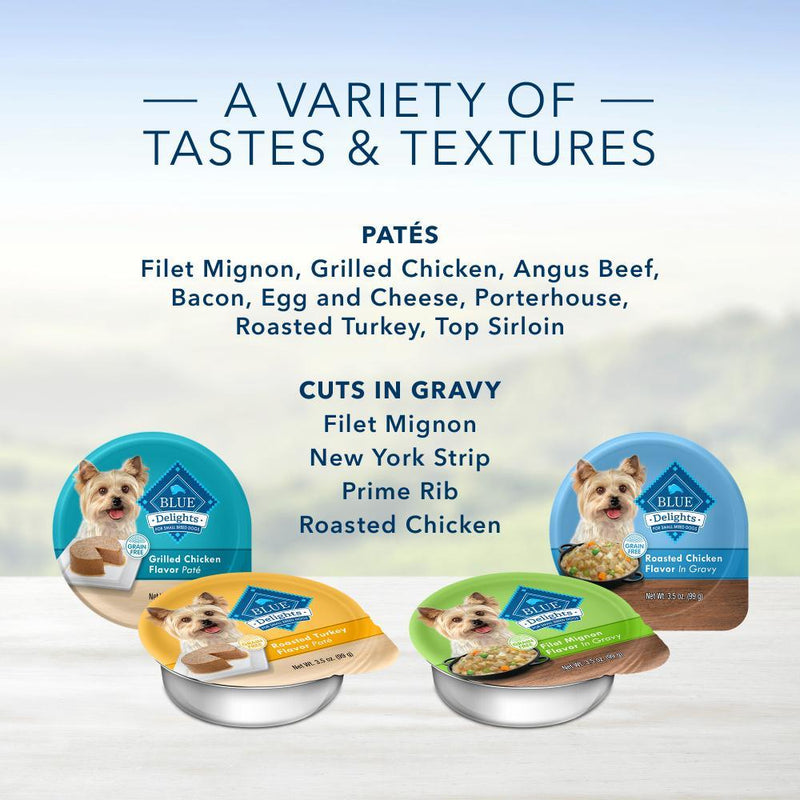 Blue Buffalo Blue Delights Small Breed Grilled Chicken Pate Dog Food Cup