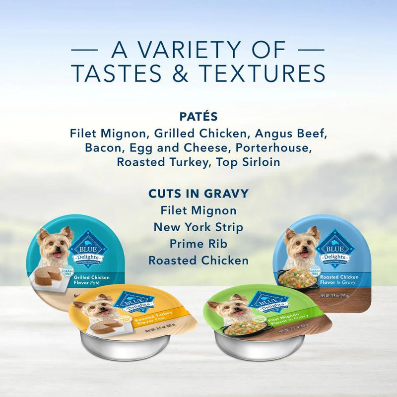 Blue Buffalo Blue Delights Small Breed Roasted Turkey Pate Dog Food Cup