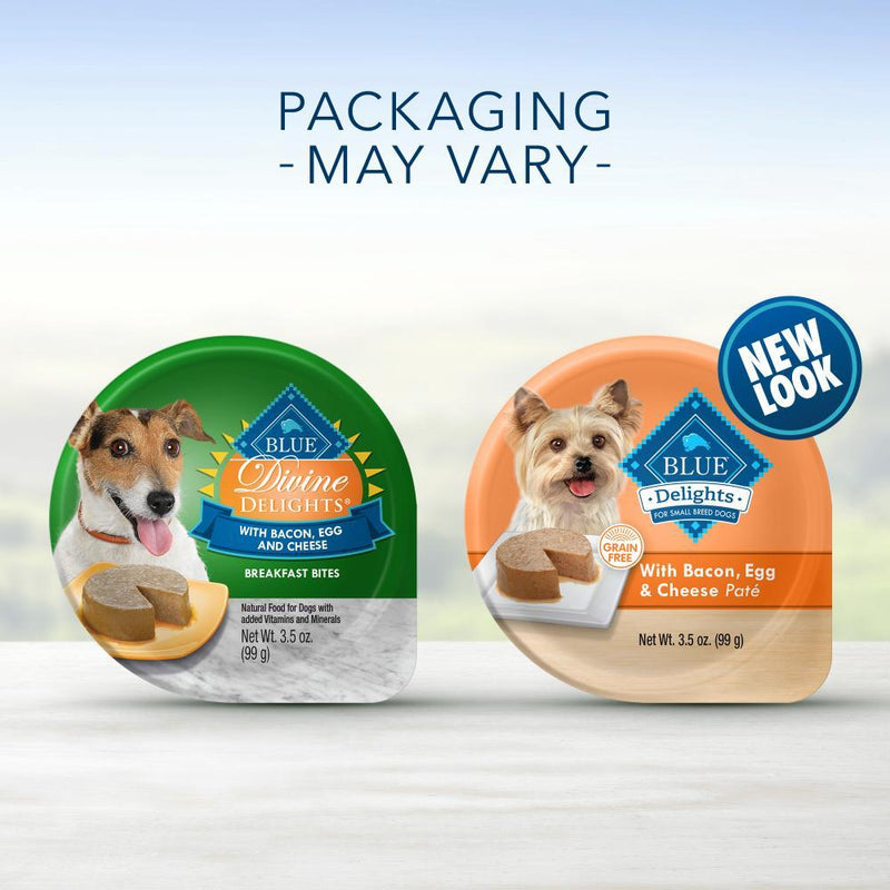 Blue Buffalo Blue Delights Small Breed Bacon, Egg & Cheese Breakfast Bites Pate Dog Food Cup