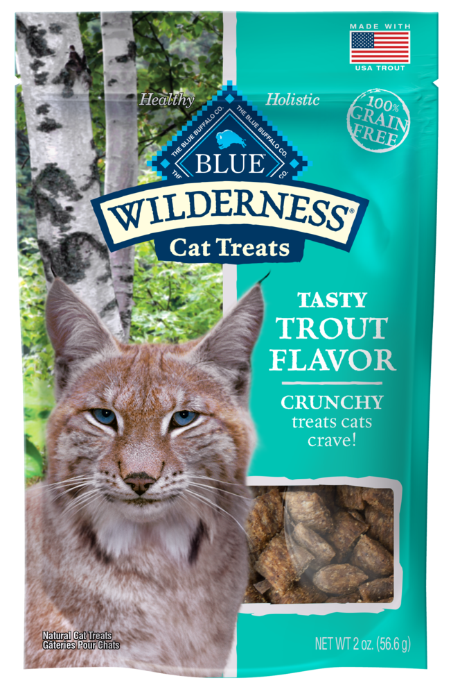 Blue Buffalo Wilderness Grain Free Trout Crunchy Cat Treats