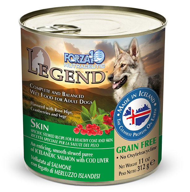 Forza10 Legend Skin Salmon Recipe with Cod Liver Canned Dog Food