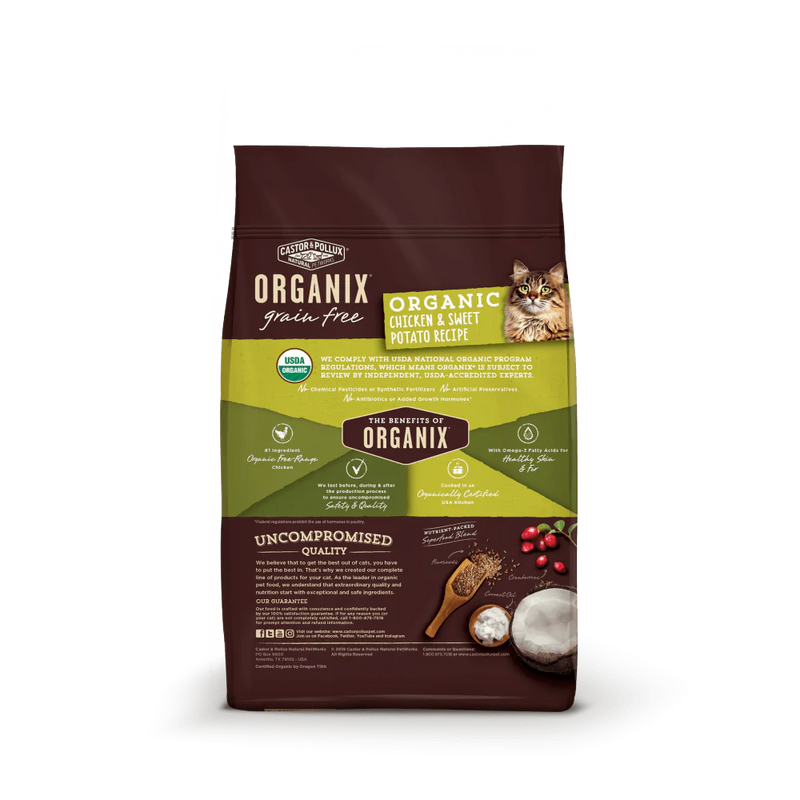 Castor and Pollux Organix Grain Free Chicken and Sweet Potato Dry Cat Food