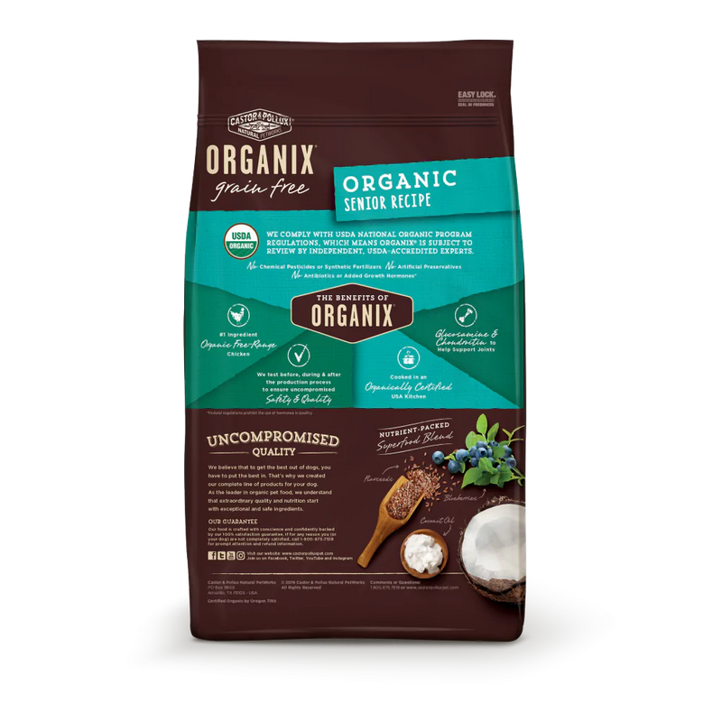 Castor and Pollux Organix Grain Free Organic Senior Dry Dog Food