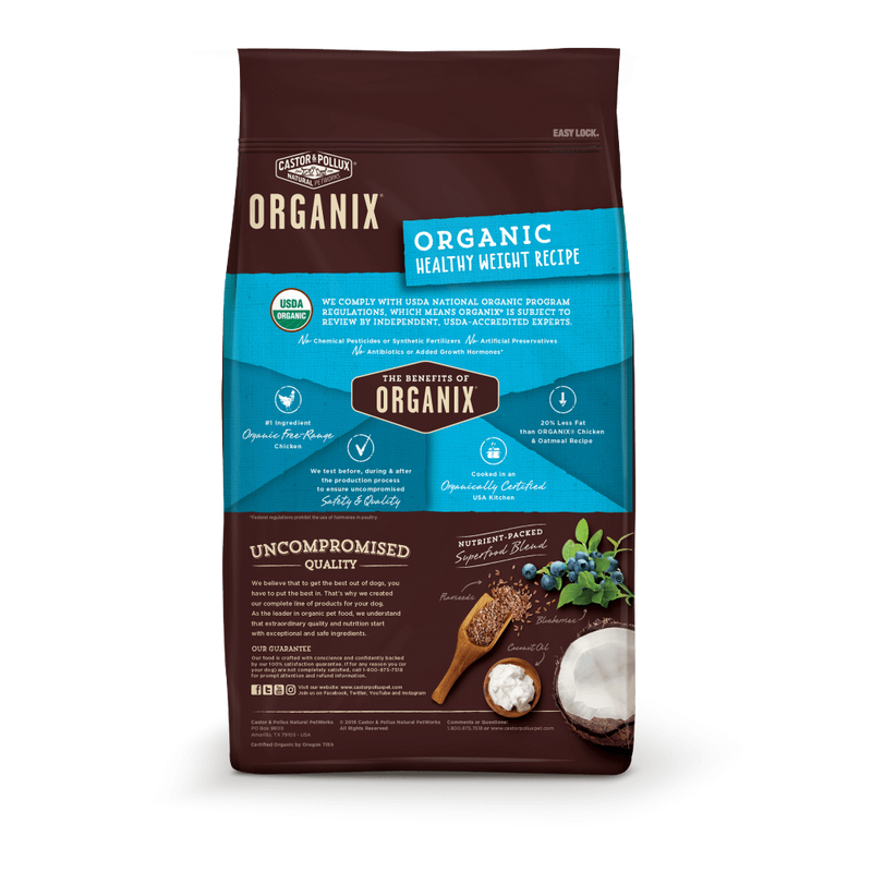Castor and Pollux Organix Organic Healthy Weight Dry Dog Food