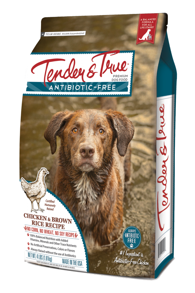 Tender & True Antibiotic-Free Chicken and Brown Rice Recipe Dry Dog Food