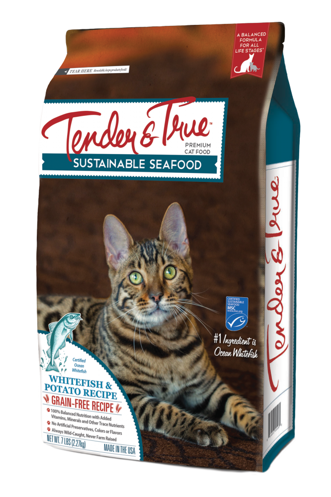 Tender & True Grain Free Ocean Whitefish and Potato Recipe Dry Cat Food