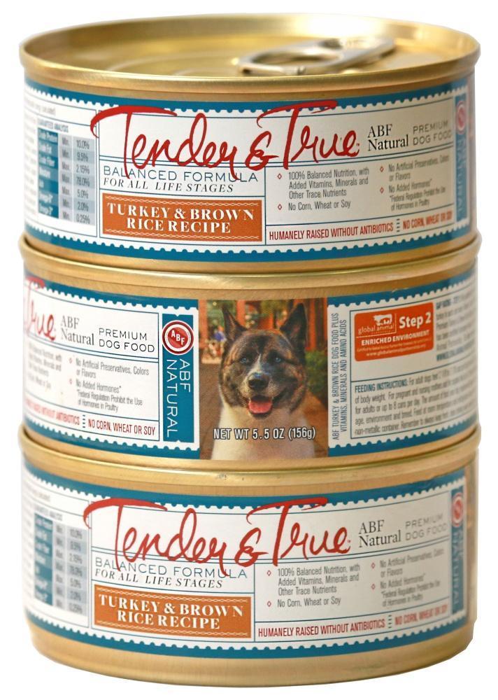 Tender & True Antibiotic-Free Turkey and Brown Rice Recipe Canned Dog Food