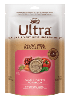 Nutro Ultra All Natural Biscuits Superfood Blend Small Breed Formula Dog Treats