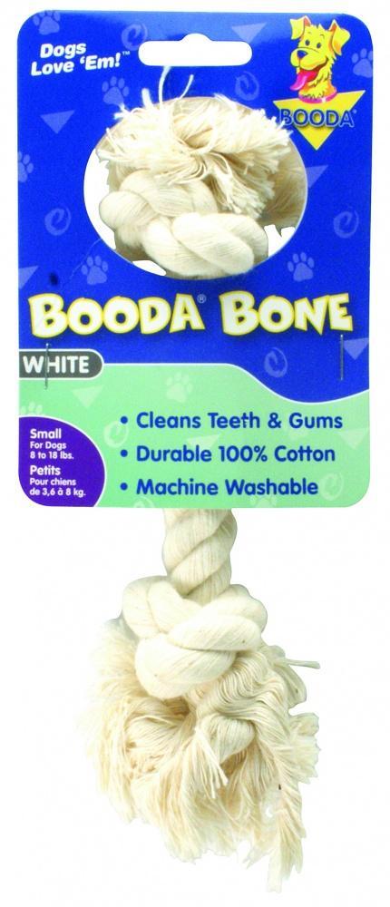 Booda 2Knot White Rope Bone Dog Toy