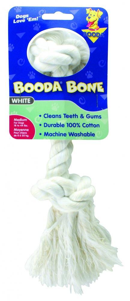 Booda 2Knot White Rope Bone Dog Toy