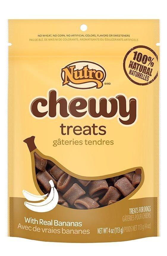 Nutro Chewy Treats With Real Bananas Natural Dog Treats