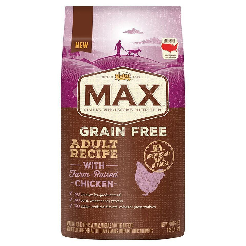 Nutro Max Adult Grain Free Recipe With Farm Raised Chicken Dry Dog Food