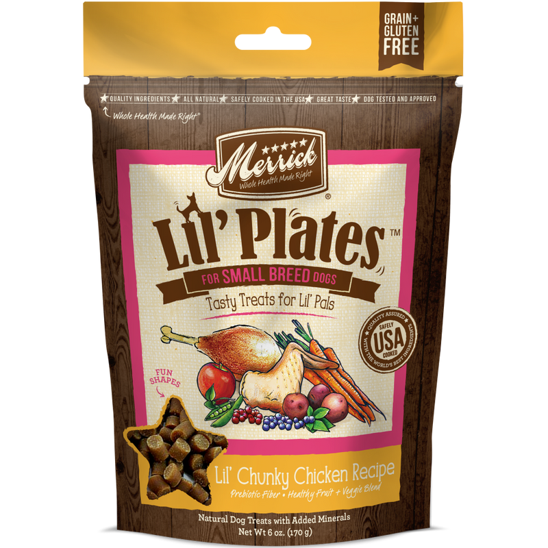 Merrick Lil' Plates Grain Free Lil' Chunky Chicken Dog Treats