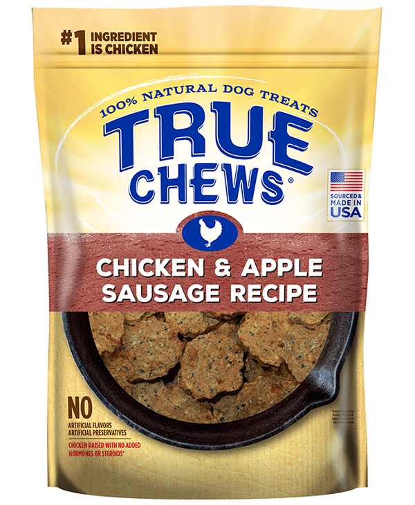 True Chews Premium Recipes Chicken & Apple Sausage Recipe Dog Treats