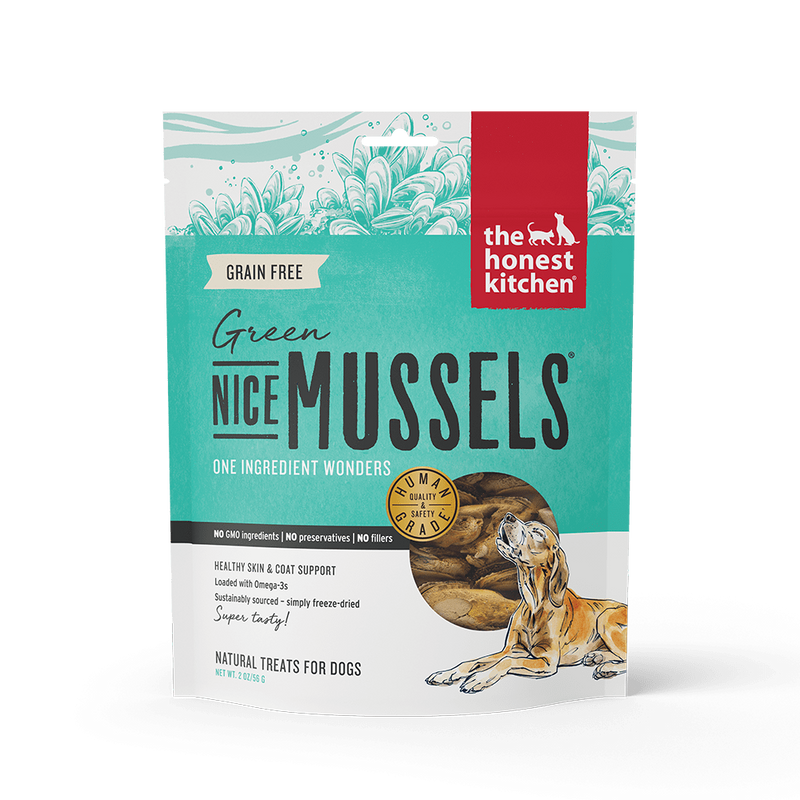 The Honest Kitchen Nice Mussels Green Mussels Dog Treats