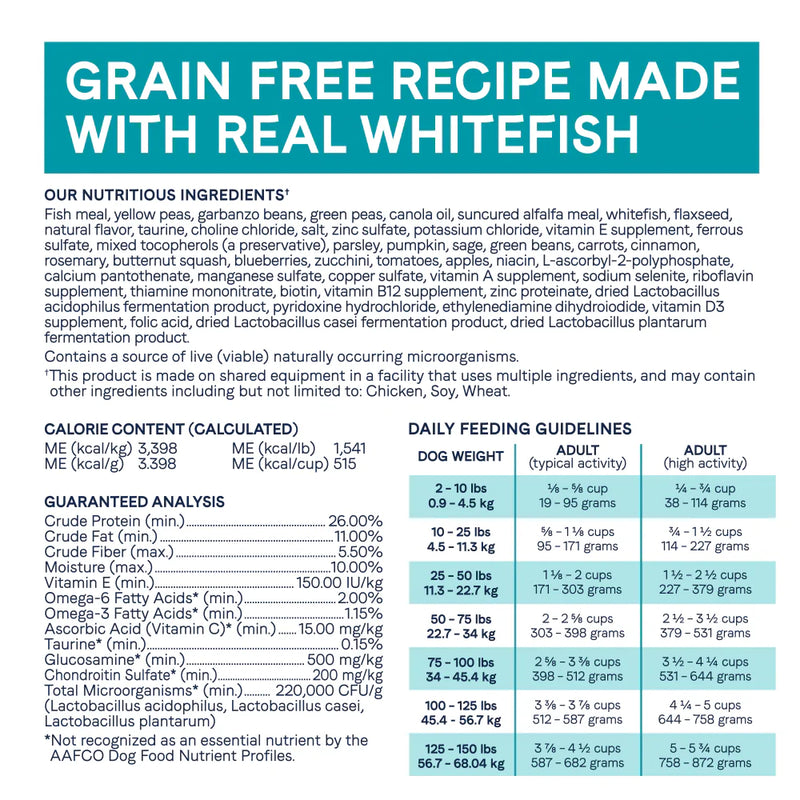 Canidae Under The Sun Grain Free Adult Whitefish Recipe Dry Dog Food