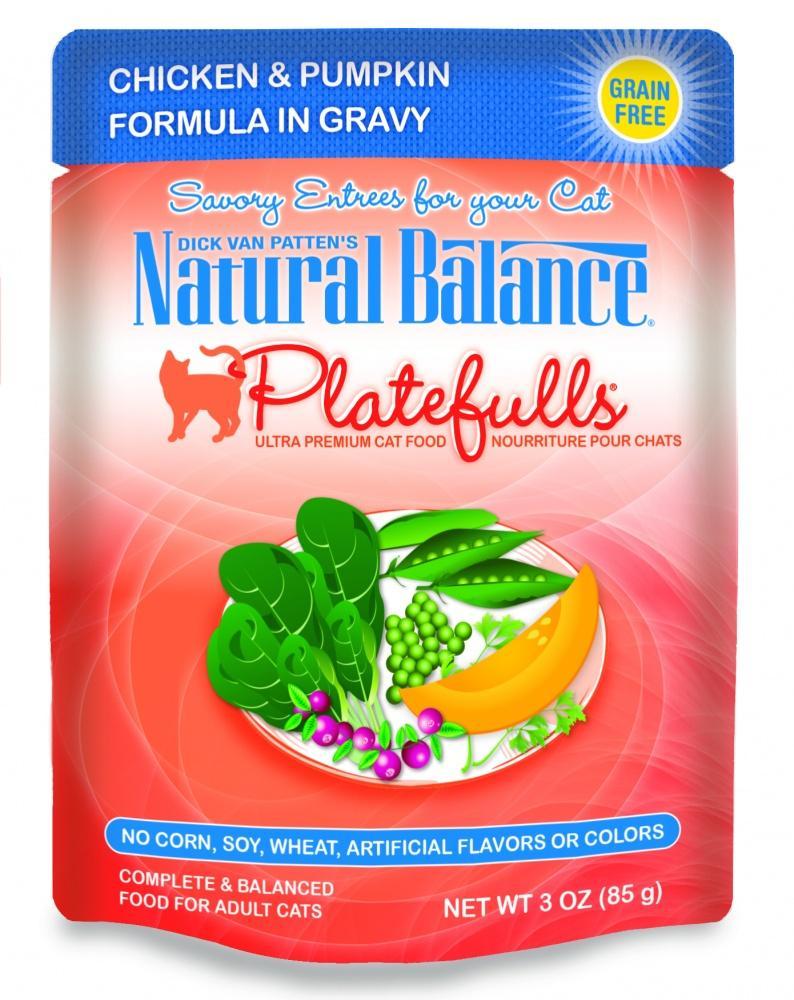 Natural Balance Platefulls Regular Grain Free Chicken and Pumpkin in Gravy Pouch Wet Cat Food