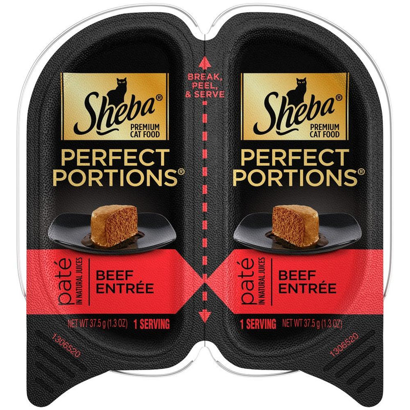 Sheba Perfect Portions Pate Tender Beef Entree Wet Cat Food