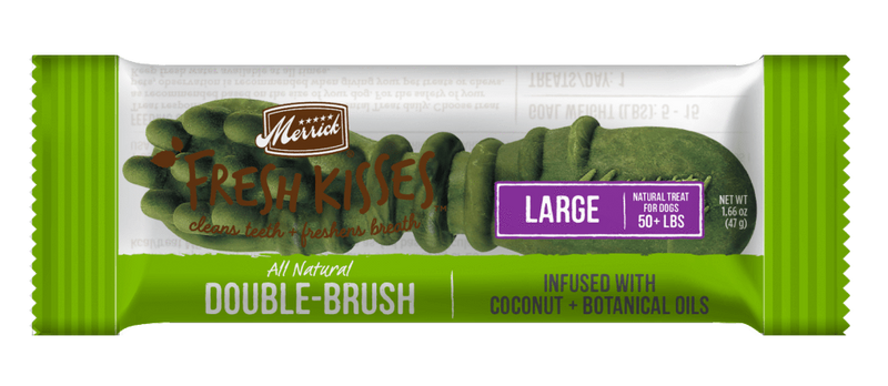 Merrick Fresh Kisses Grain Free Coconut Oil and Botanicals Large Dog Treat Box