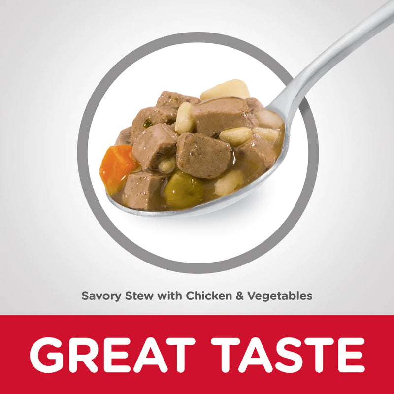 Hill's Science Diet Small & Mini Breed Adult Savory Chicken & Vegetable Stew Dog Food Trays