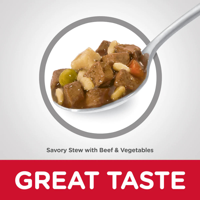 Hill's Science Diet Small & Toy Breed Adult Savory Beef & Vegetable Stew Dog Food Trays