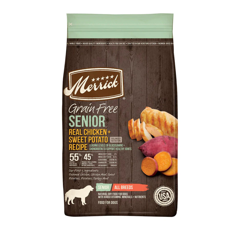 Merrick Grain Free Senior Real Chicken & Sweet Potato Recipe Dry Dog Food