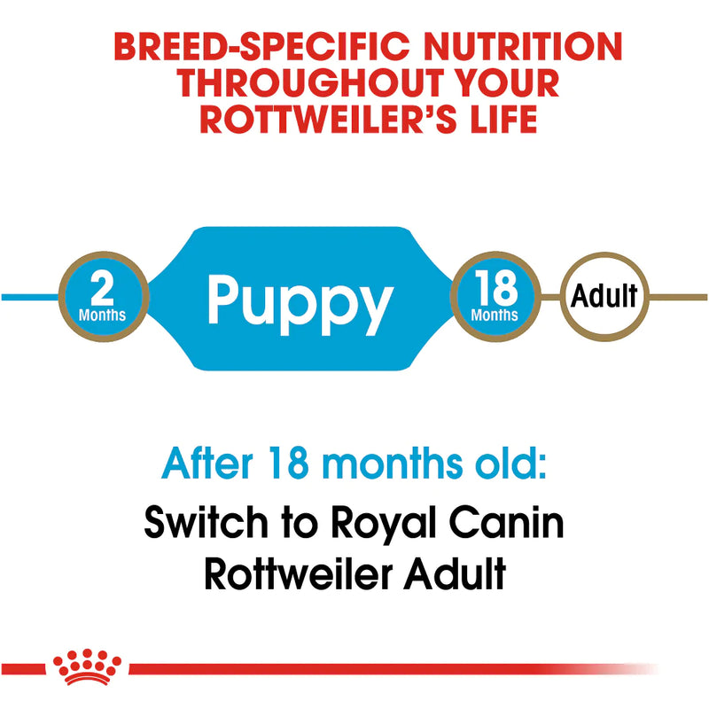 Royal Canin Breed Health Nutrition Rottweiler Puppy Recipe Dry Dog Food
