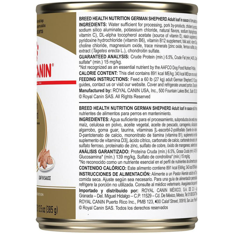 Royal Canin Breed Health Nutrition Adult German Shepherd Canned Dog Food