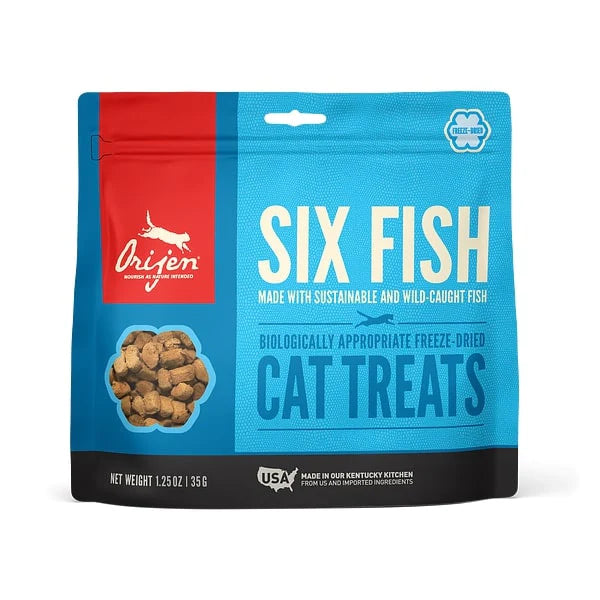 ORIJEN Grain Free Six Fish Freeze Dried Cat Treats