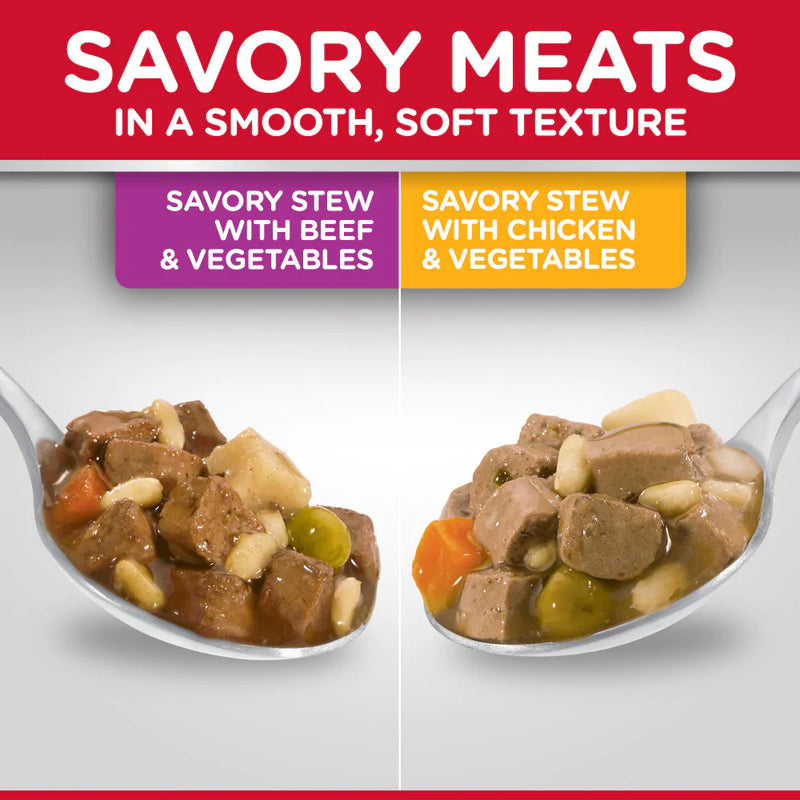 Hill's Science Diet Adult Small & Toy Breed Savory Chicken/Beef and Vegetable Stew Variety Pack Wet Dog Food