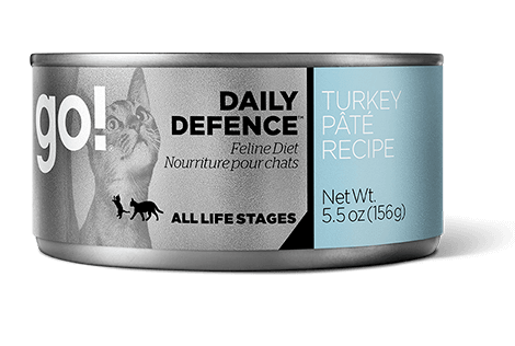 Petcurean Go! Daily Defence Turkey Pate Canned Cat Food