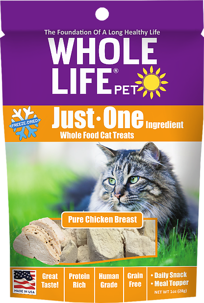 Whole Life Just One Grain Free Pure Chicken Breast Freeze Dried Cat Treats