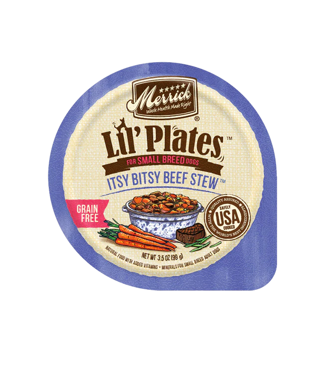 Merrick Lil' Plates Grain Free Mini Medley Variety Pack Wet Dog Food Tray