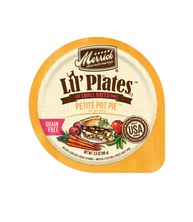 Merrick Lil' Plates Grain Free Mini Medley Variety Pack Wet Dog Food Tray