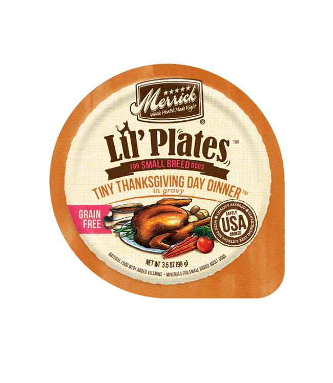 Merrick Lil' Plates Grain Free Mini Medley Variety Pack Wet Dog Food Tray