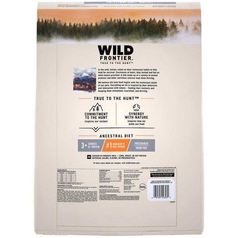 Wild Frontier Grain Free Indoor Ancestral Diet Chicken Recipe Dry Cat Food