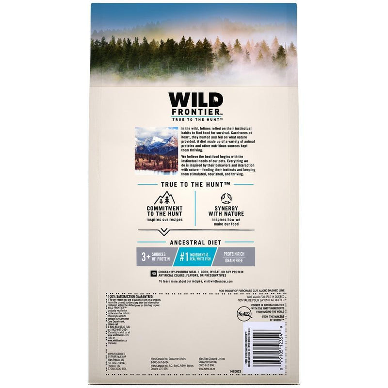 Wild Frontier Grain Free Indoor Ancestral Diet Whitefish Recipe Dry Cat Food