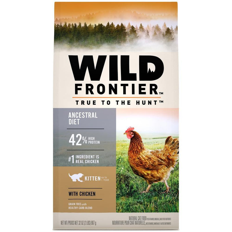 Wild Frontier Grain Free Kitten Ancestral Diet Chicken Recipe Dry Cat Food