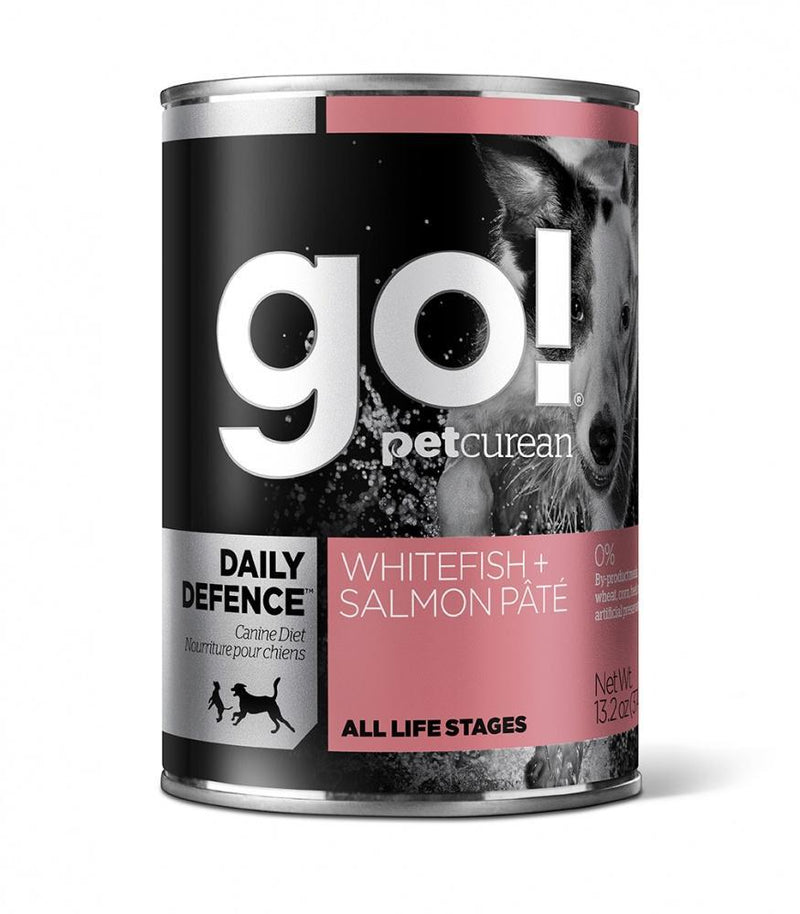 Petcurean Go! Daily Defense Grain Free Salmon + Whitefish Pate Canned Dog Food