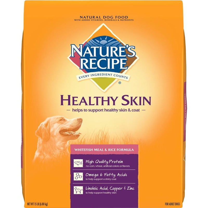 Nature's Recipe Healthy Skin Whitefish Meal and Rice Recipe Dry Dog Food