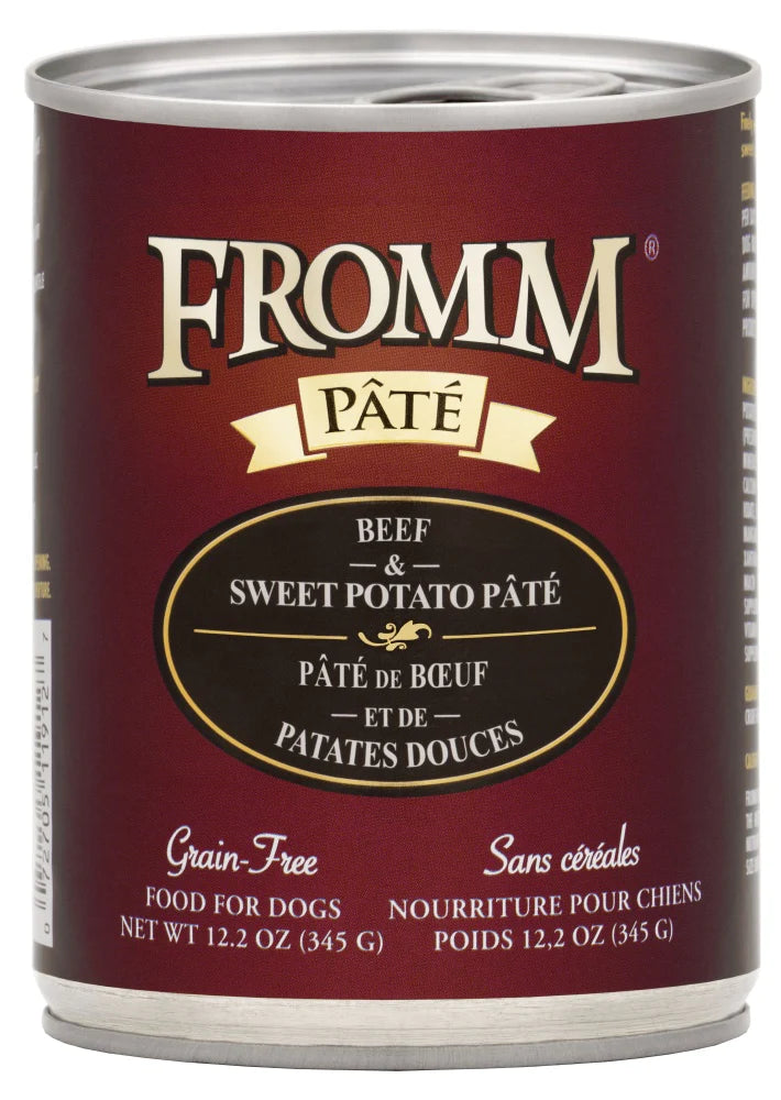 Fromm Grain Free Beef & Sweet Potato Pate Canned Dog Food