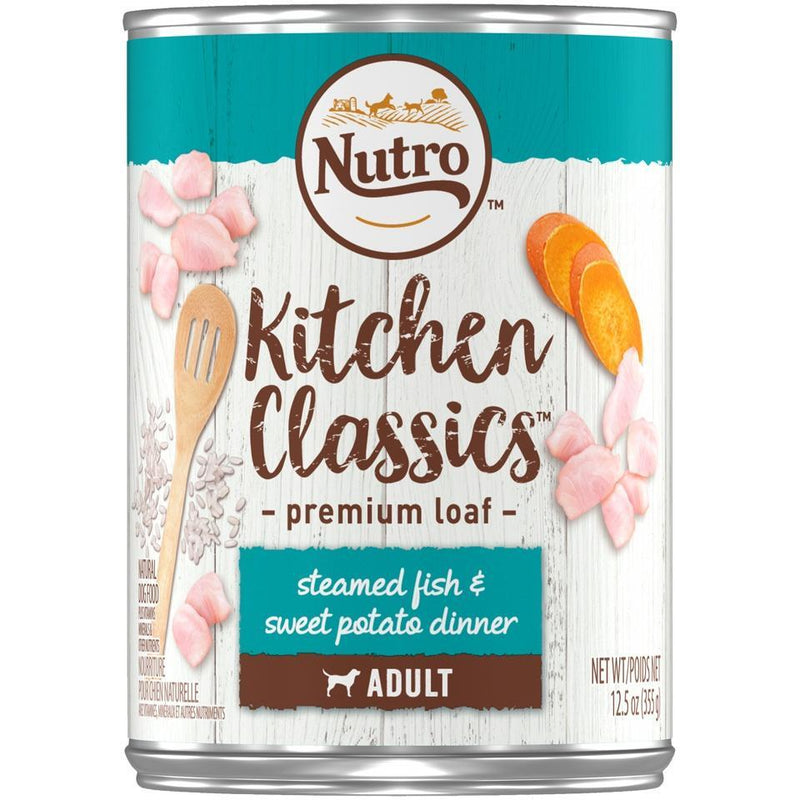 Nutro Kitchen Classics Steamed Fish & Sweet Potato Dinner Adult Canned Dog Food