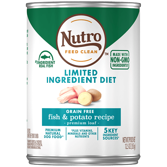 Nutro Premium Loaf Limited Ingredient Diet Fish & Potato Recipe Canned Dog Food