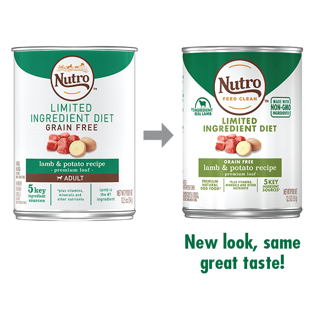 Nutro Limited Ingredient Diet Grain Free Lamb & Potato Pate Canned Dog Food