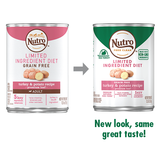 Nutro Limited Ingredient Diet Grain Free Turkey & Potato Pate Canned Dog Food
