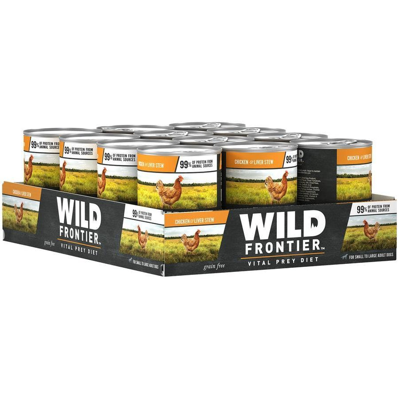 Wild Frontier Vital Prey Grain Free Chicken and Liver Stew Canned Dog Food