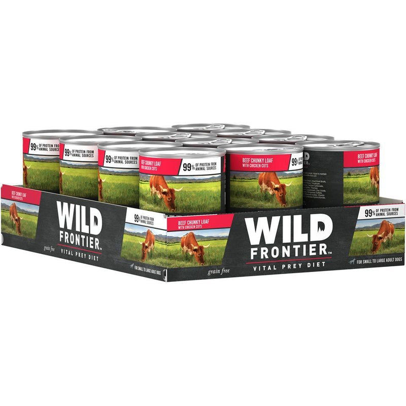 Wild Frontier Vital Prey Grain Free Beef and Liver Stew Canned Dog Food